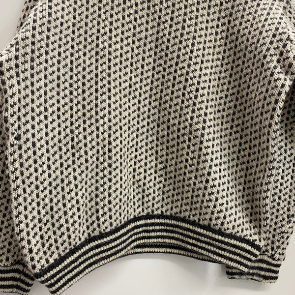 【曜日割引対象外】 エルエルビーン L.L.Bean 80's 90's バーズアイニット セーター ホワイト 201MT-4603 VB