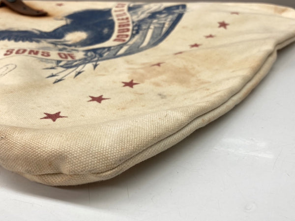 ダブルアールエル RRL SHOULDER BAG ショルダー バッグ イーグル キャンバス 錆加工 かばん 白 バッグ メンズバッグ ショルダーバッグ・メッセンジャーバッグ ロゴ ホワイト 104B-89