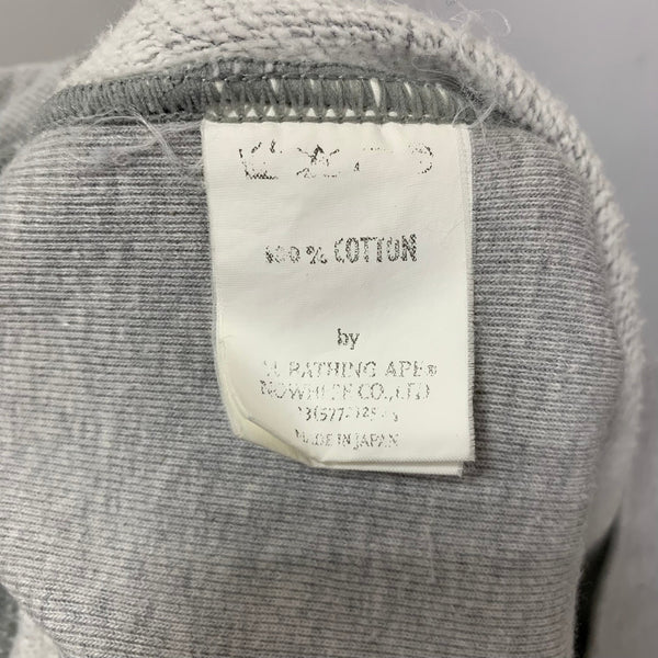 アベイシングエイプ A BATHING APE スウェット カーディガン グレー Mサイズ 201MT-4865