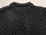 ステューシー STUSSY BIG MESH POLO SWEATER ビッグ メッシュ ポロ シースルー シャツ 黒 トップスその他 無地 ブラック Lサイズ 104MT-1773