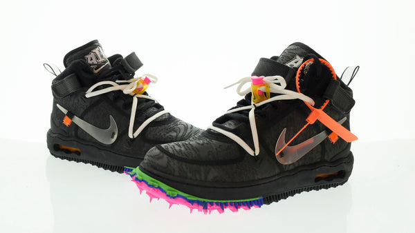 ナイキ NIKE OFF-WHITE AIR FORCE 1 MID オフ-ホワイト エアフォース 1 ミッド スニーカー 黒 DO6290-001 メンズ靴 スニーカー ブラック 28.5cm 103S-724