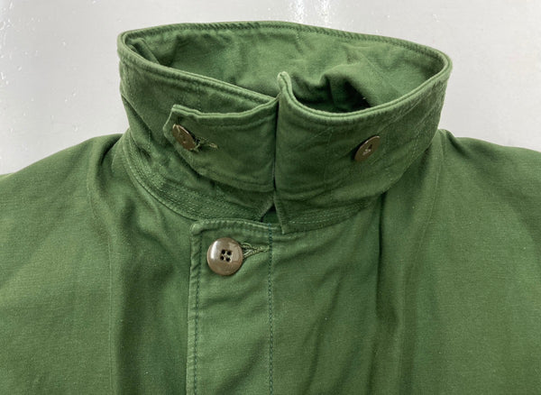 ミリタリー Military スウェーデン軍 M-59 フィールドコート SWEDISH ARMY FIELD COAT ユーロ 緑 サイズ C50 ジャケット 無地 グリーン 104MT-1482