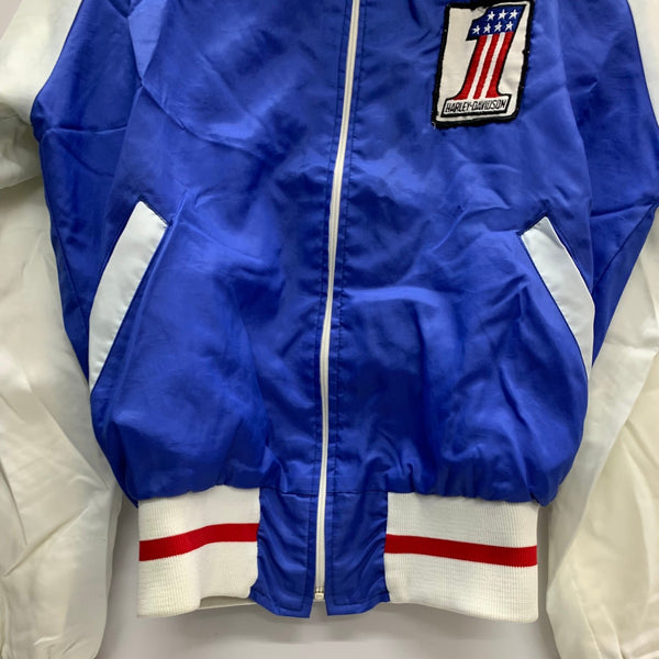 【曜日割引対象外】 ハーレーダビッドソン HARLEY-DAVIDSON 70's レーシング lightweight jacket ジャケット ホワイト 201MT-3337 VB