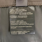 アナログ Analog 00s レザーダウン ジャケット ブラウン Mサイズ 201MT-4864