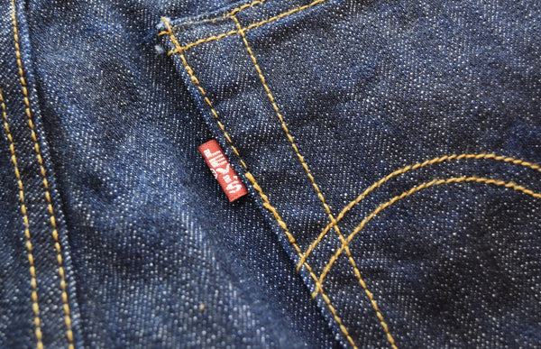 リーバイス Levi's 90s USA製 赤耳 ボタン裏501 501XX ストレート デニムパンツ 0657-0217 デニム ブルー 33 103MB-577