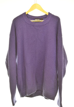 パタゴニア PATAGONIA 90's オールド Crewneck Heavy Knit クルーネック ウール 長袖 ニット セーター 51401 パープル LLサイズ 103MT-3239