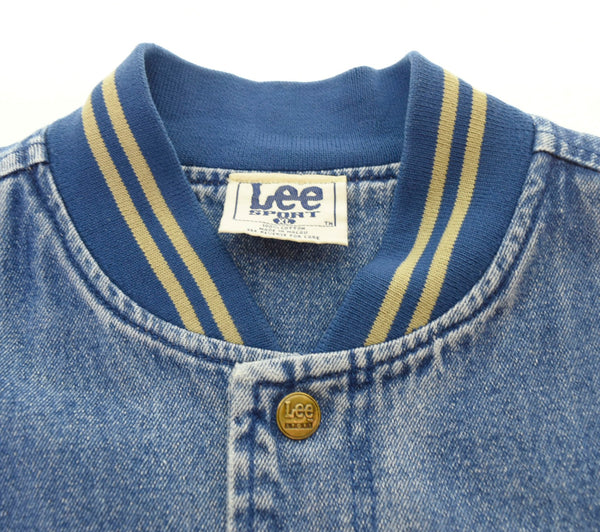 リー Lee 90s INDIANS インディアンス デニムジャケット デニムスタジャン 青 ジャケット 刺繍 ブルー LLサイズ 103MT-673