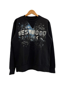 ヴィヴィアン・ウエストウッド Vivienne Westwood Vivienne Westwood MAN ミルキーウェイ プリント スウェット 黒 MD.GU0115 スウェット ブラック Mサイズ 101MT-5169