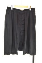リック オウエンス RICK OWENS DRKSHDW DRAWSTRING PODS SHORTS サルエル ショートパンツ 黒  DU01B7380-RN ハーフパンツ ブラック Mサイズ 103MB-463