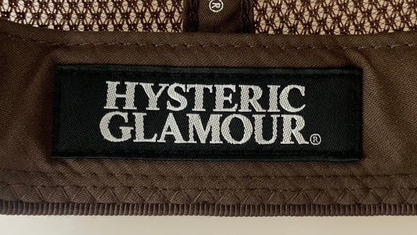 【中古】ヒステリックグラマー HYSTERIC GLAMOUR VIXEN GIRL メッシュキャップ 02223QH03 帽子 メンズ帽子 ロゴ ブラウン フリーサイズ 201goods-426