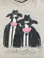 US US古着 90s 90's SIGNAL The Moos Blues Brothers Cow Parody ブルースブラザーズ パロディ Tシャツ グレー Lサイズ 101MT-2947