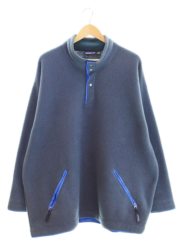 パタゴニア PATAGONIA 94年製 90s 90's USA製 WOORY-T ウーリーT スナップスリースジャケット プルオーバ ジャケット グレー LLサイズ 103MT-2298
