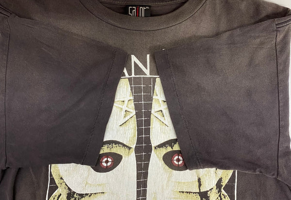 セントマイケル SAINT Mxxxxxx HUMAN FEAR SM-S22-0000-011 Tシャツ ブラック XLサイズ 201MT-3951