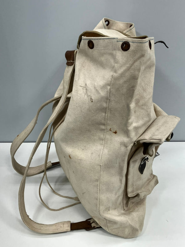 ミリタリー MILITARY 40'S 40年代 旧日本軍 リュック バックパック 旧日本軍 大日本帝国陸軍 当時物 実物 帆布 本革 VINTAGE ヴィンテージ バッグ メンズバッグ バックパック・リュック ベージュ 101bag-203