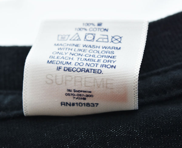 シュプリーム SUPREME 22FW Slap Shot Tee ロゴ プリント 半袖Tシャツ 黒 Tシャツ ブラック Sサイズ 103MT-2428