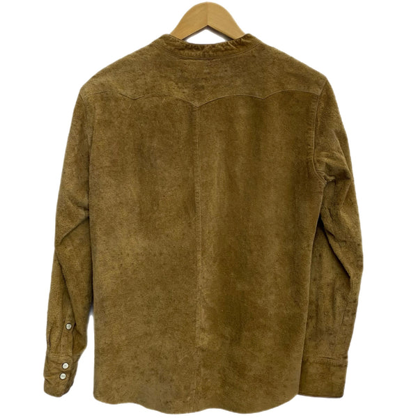 アンユーズド UNUSED カウレザーウエスタンシャツ 長袖シャツ ブラウン 3サイズ 201MT-4416