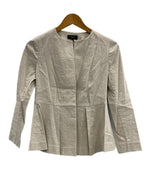 セオリー theory リネンジャケット 麻 ライトアウター ジャケット ベージュ サイズ：00 101LT-171