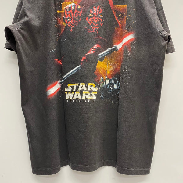 【曜日割引対象外】 ヴィンテージ vintage 90's 00's STARWARS "DARTH MAUL" USA製 Tシャツ ブラック XLサイズ 201MT-4553 VB