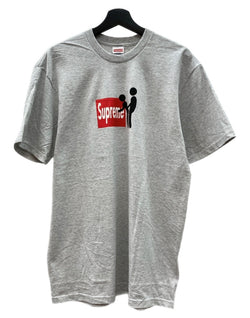シュプリーム SUPREME 25AW Stick Tee Ash Gray スティック Ｔシャツ クルーネック 半袖 灰 Tシャツ ロゴ グレー Lサイズ 104MT-2340