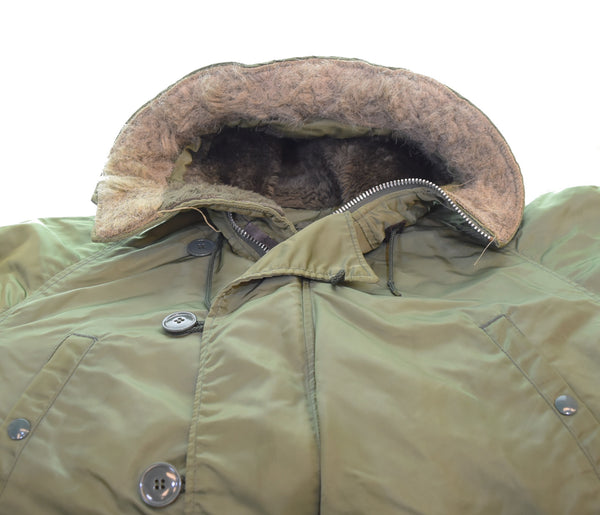 アルファインダストリーズ ALPHA INDUSTRIES N-3B フライトジャケット PARKA EXTREME COLD WEATHER Made in USA USA製 MIL-J-6279 ジャケット カーキ LLサイズ 103MT-3476