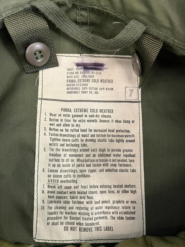 ミリタリー military Vintage ヴィンテージ 70s 80s M-65 M65 フィールドジャケット ライナー付き ジャケット カーキ Lサイズ 101MT-4882