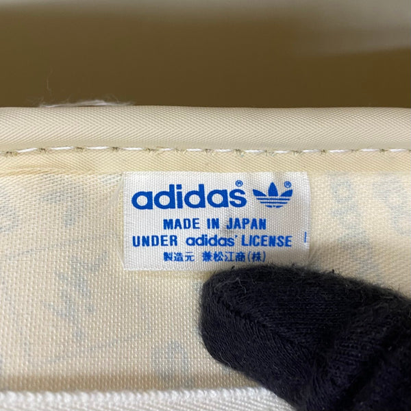 【曜日割引対象外】 アディダス adidas 80's エナメル ボストンバッグ 兼松 日本製 バッグ メンズバッグ ボストンバッグ ホワイト 201goods-805 VB