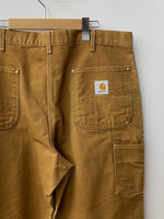 【曜日割引対象外】 カーハート Carhartt ダブルニー ダック生地 ワークパンツ ボトムスその他 ロゴ ベージュ 201MB-582