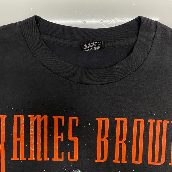 【曜日割引対象外】 ヴィンテージ vintage 90's James Brown FRIT OF THE LOOM USA製 Tシャツ ブラック XLサイズ 201MT-3971 VB