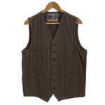 シュガーケーン SUGAR CANE ジレベスト ベスト ブラウン 38サイズ 201MT-4224