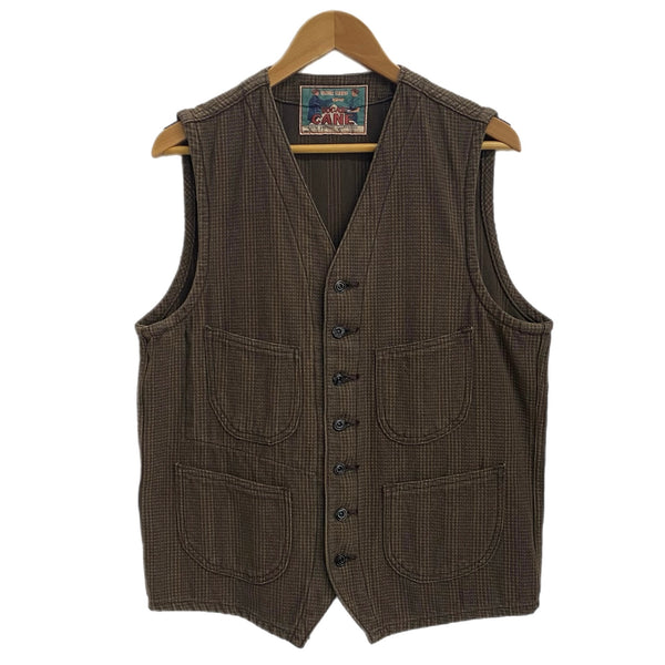 シュガーケーン SUGAR CANE ジレベスト ベスト ブラウン 38サイズ 201MT-4224
