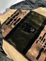 シェアースピリット SHARE SPIRIT HOMME シルク 総柄 ベロア スタジャン ジャケット マルチカラー Lサイズ 101MT-4979