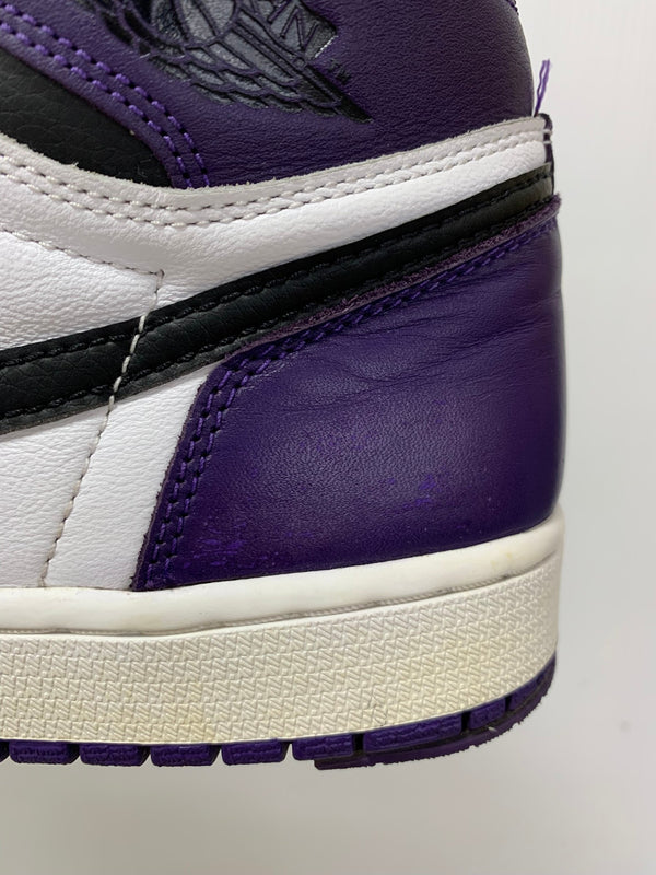 ナイキ NIKE エアジョーダン1 レトロ ハイ OG コートパープル ホワイトブラック  2020 Air Jordan 1 Retro High OG Court Purple White/Black 555088-500  メンズ靴 スニーカー パープル 27cmサイズ 201-shoes1281