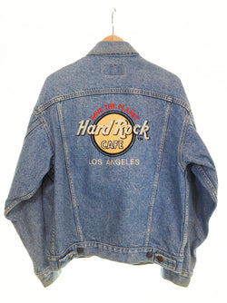 リーバイス Levi's HARD ROCK CAFE  90s デニムジャケット トラッカー ジャケット Gジャン 青 70507-4890 ジャケット ブルー Mサイズ 103MT-2323
