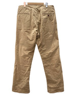 ダブルアールエル RRL OFFICER CHINO オフィサーズ チノ ボタンフライ フィールドチノ Ralph Lauren 薄茶 無地 チノパン ベージュ サイズ 33/32 104MB-381