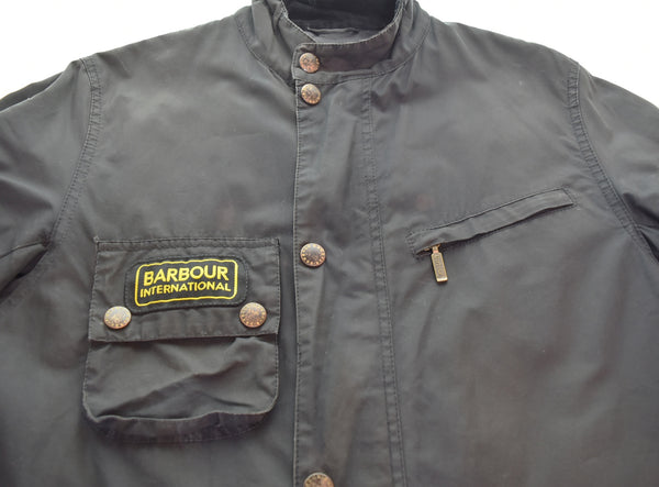 バブアー Barbour  90's スウェーデン軍 oiled jacket オイルドジャケット  ジャケット ブラック Mサイズ 103MT-3210
