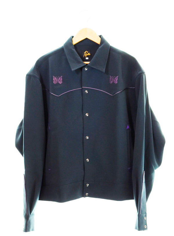 ニードルズ Needles PIPING COWBOY JACKET  DOUBLE CLOTH パイピングカウボーイジャケット ダブルクロス NS150 ジャケット グリーン Lサイズ 103MT-1106