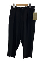 ヨウジ ヤマモト YOHJIYAMAMOTO POUR HOMME プールオム M-Taタキシード タックP タックパンツ 無地 黒 HS-P44-500-1 ボトムスその他 ブラック サイズ2 101MB-597