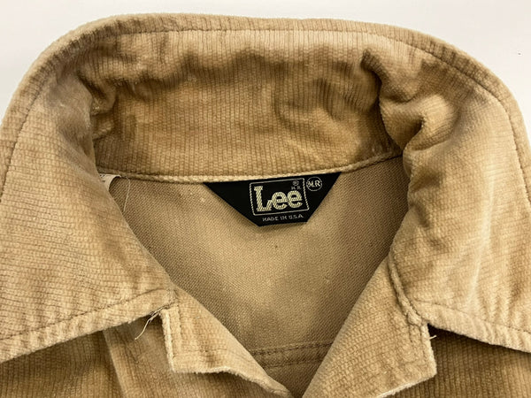 リー Lee 70年代 70's velor trucker jacket ベロア トラッカージャケット コーデュロイ MADE IN USA アメリカ製 vintage ヴィンテージ - ジャケット ベージュ フリーサイズ 101MT-3442