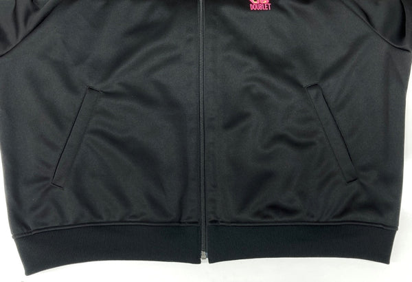 ダブレット doublet 19SS CHAOS EMBROIDERY TRACK JACKET トラック ジャケット ジップアップ ジャージ 刺繍 黒 19SS08BL83 ジャージ ロゴ ブラック Mサイズ 104MT-2217