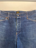 テンダーロイン TENDERLOIN ペインターデニムパンツ シンチバック オレンジステッチ ワイドデニム 濃紺 紺 デニム ブルー X-SMALL 101MB-711