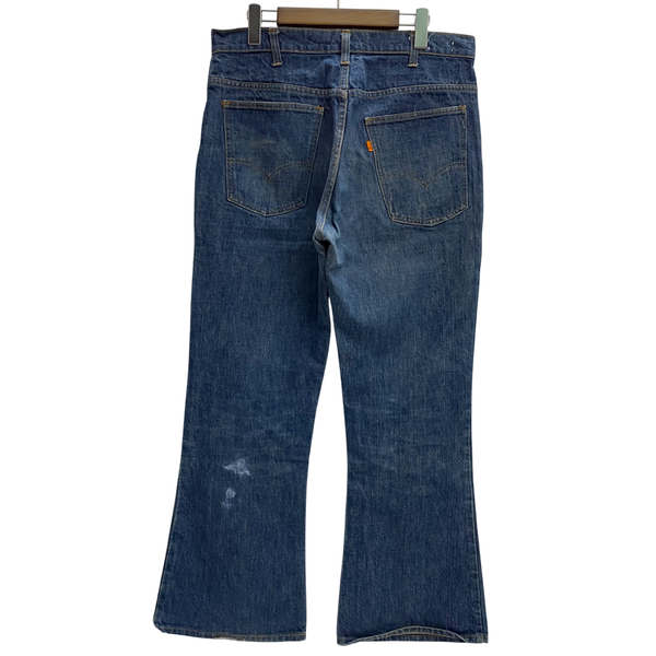 【曜日割引対象外】 リーバイス Levi's 70's 646 USA製 フレア ブーツカット ベルボトム スレキスタンプ デニム ブルー 201MB-1206 VB