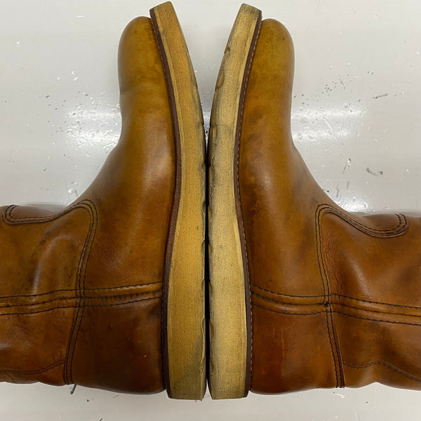 【曜日割引対象外】 レッドウィング RED WING 90's ペコスブーツ 緑犬タグ 犬刻印 97年製 7D 866 メンズ靴 ブーツ ペコスタイプ ブラウン 25cmサイズ 201-shoes1592 VB