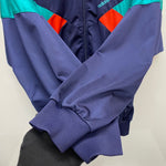【曜日割引対象外】 アディダス adidas 80's 90's トラックジャケット ジャージ ネイビー Lサイズ 201MT-4739 VB