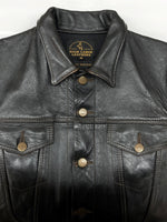 ハイラージレザーズ HIGH LARGE LEATHERS 3rd Type Broken Arrow ブロークン アロー 革ジャン Gジャン ホースハイド バイカー ライダース ジャケット 黒 サイズ36 ジャケット 無地 ブラック 104MT-2224