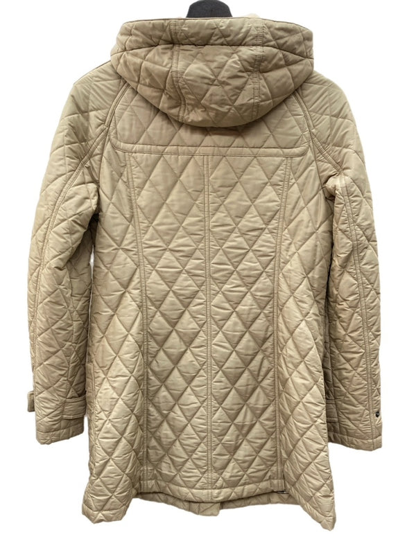 バーバリー Burberry ロンドン LONDON 三陽商会 ダッフルコート トグル ナイロン フーディ キルティング 裏地ノバチェック BEIGE  B1C08-263-50 コート ベージュ SIZE40 104LT-219