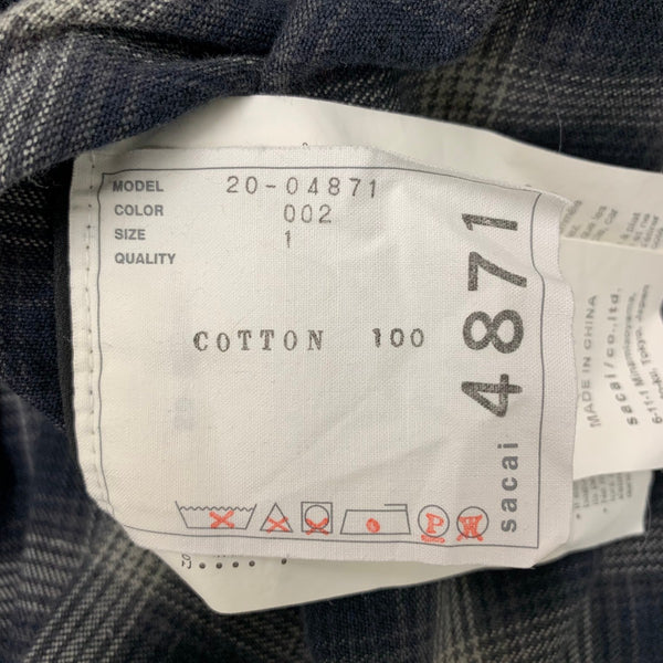 サカイ sacai 20AW シャツドッキングニット 20-04871 セーター ブラック 201LT-450