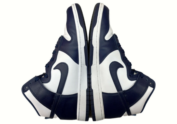 ナイキ NIKE 21年製 DUNK HI RETRO Championship Navy ダンク ハイ レトロ チャンピオンシップ ネイビー 白 紺 DD1399-104 メンズ靴 スニーカー ホワイト 27cm 104-shoes617