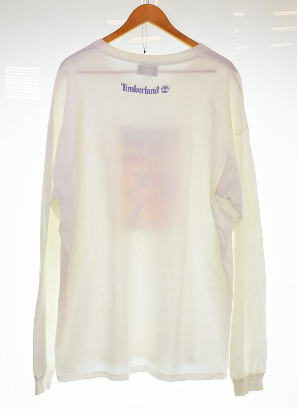 ティンバーランド Timberland  90's シングルステッチ WEATHER GEAR OLD Timber  ロンT ホワイト 103MT-3309