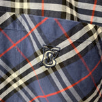 バーバリー Burberry ノバチェック シャツ 現行 長袖シャツ ブルー Lサイズ 201MT-4215