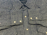 ペンドルトン PENDLETON 70's 70年代 ウエスタンシャツ チェック ウールシャツ ハウンドトゥース 千鳥柄 VINTAGE ヴィンテージ 長袖シャツ ブルー Lサイズ 101MT-4975